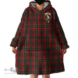 Scottish Hunter USA Clan Family Crest Tartan Snuggie Hoodie Plaid Wearable Blanket Hoodie