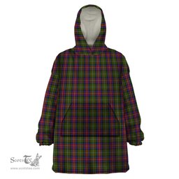 Scottish Hargis Clan Tartan Snuggie Hoodie Plaid Wearable Blanket Hoodie