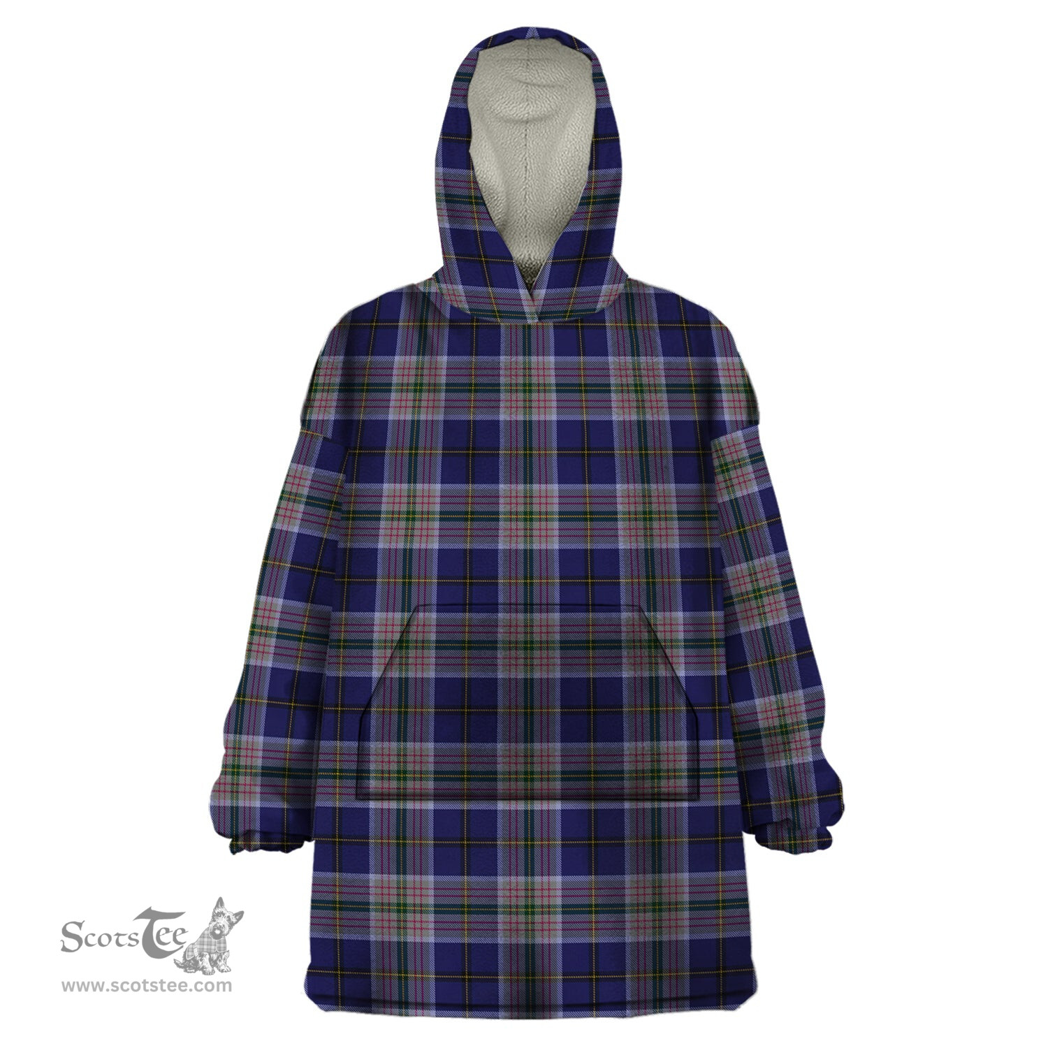 Scottish Heston Clan Tartan Snuggie Hoodie Plaid Wearable Blanket Hoodie