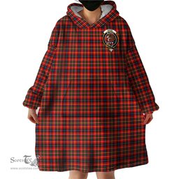 Scottish Innes Modern Clan Family Crest Tartan Snuggie Hoodie Plaid Wearable Blanket Hoodie