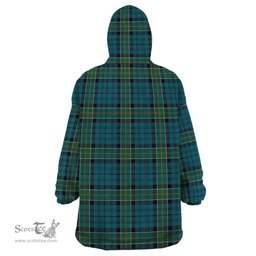 Scottish Kirkpatrick Clan Family Crest Tartan Snuggie Hoodie Plaid Wearable Blanket Hoodie
