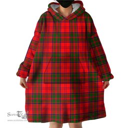Scottish Heron Clan Tartan Snuggie Hoodie Plaid Wearable Blanket Hoodie