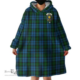 Scottish Kerr Hunting Clan Family Crest Tartan Snuggie Hoodie Plaid Wearable Blanket Hoodie