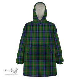 Scottish Jones Clan Tartan Snuggie Hoodie Plaid Wearable Blanket Hoodie