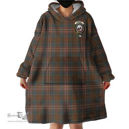 Scottish Kennedy Weathered Clan Family Crest Tartan Snuggie Hoodie Plaid Wearable Blanket Hoodie