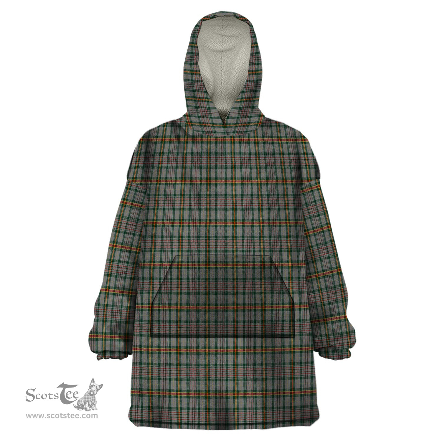 Scottish Howell of Wales Clan Tartan Snuggie Hoodie Plaid Wearable Blanket Hoodie