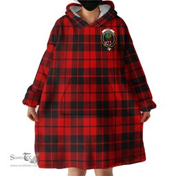 Scottish Hogg Clan Family Crest Tartan Snuggie Hoodie Plaid Wearable Blanket Hoodie