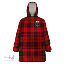 Scottish Hogg Clan Family Crest Tartan Snuggie Hoodie Plaid Wearable Blanket Hoodie