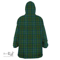 Scottish Harkness Hunting Clan Tartan Snuggie Hoodie Plaid Wearable Blanket Hoodie
