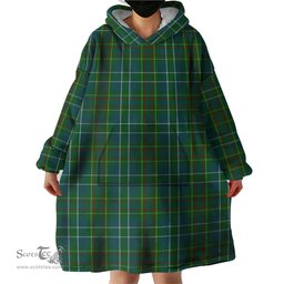 Scottish Harkness Hunting Clan Tartan Snuggie Hoodie Plaid Wearable Blanket Hoodie