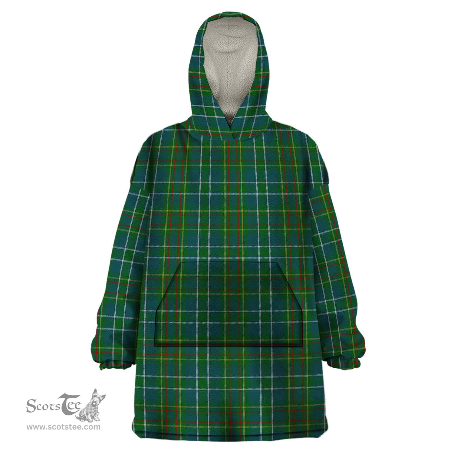 Scottish Harkness Hunting Clan Tartan Snuggie Hoodie Plaid Wearable Blanket Hoodie