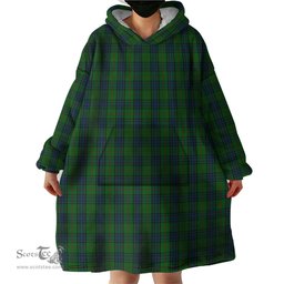 Scottish Lauder Family Clan Tartan Snuggie Hoodie Plaid Wearable Blanket Hoodie