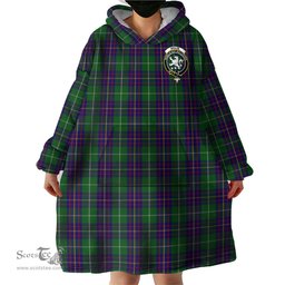 Scottish Inglis Clan Family Crest Tartan Snuggie Hoodie Plaid Wearable Blanket Hoodie