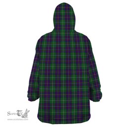 Scottish Inglis Clan Family Crest Tartan Snuggie Hoodie Plaid Wearable Blanket Hoodie