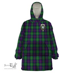 Scottish Inglis Clan Family Crest Tartan Snuggie Hoodie Plaid Wearable Blanket Hoodie