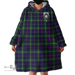 Scottish Inglis Modern Clan Family Crest Tartan Snuggie Hoodie Plaid Wearable Blanket Hoodie