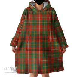 Scottish Hay Ancient Clan Tartan Snuggie Hoodie Plaid Wearable Blanket Hoodie