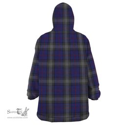 Scottish Kinnaird Clan Family Crest Tartan Snuggie Hoodie Plaid Wearable Blanket Hoodie