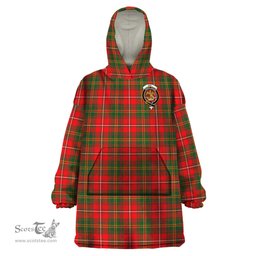 Scottish Hay Modern Clan Family Crest Tartan Snuggie Hoodie Plaid Wearable Blanket Hoodie