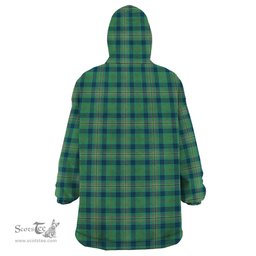 Scottish Kennedy Ancient Clan Tartan Snuggie Hoodie Plaid Wearable Blanket Hoodie