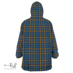 Scottish Healy Clan Tartan Snuggie Hoodie Plaid Wearable Blanket Hoodie