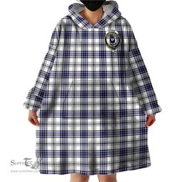 Scottish Hannay Modern Clan Family Crest Tartan Snuggie Hoodie Plaid Wearable Blanket Hoodie