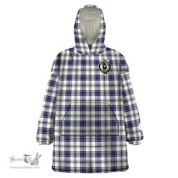 Scottish Hannay Modern Clan Family Crest Tartan Snuggie Hoodie Plaid Wearable Blanket Hoodie