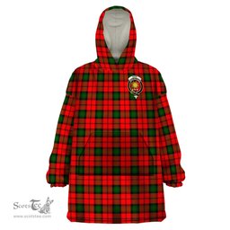 Scottish Kerr Modern Clan Family Crest Tartan Snuggie Hoodie Plaid Wearable Blanket Hoodie