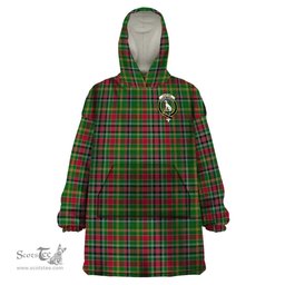 Scottish Hunter Wilsons Clan Family Crest Tartan Snuggie Hoodie Plaid Wearable Blanket Hoodie