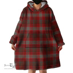 Scottish Kinnoull Clan Tartan Snuggie Hoodie Plaid Wearable Blanket Hoodie