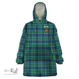 Scottish Keith Ancient Clan Family Crest Tartan Snuggie Hoodie Plaid Wearable Blanket Hoodie