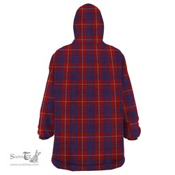 Scottish Hamilton Clan Tartan Snuggie Hoodie Plaid Wearable Blanket Hoodie