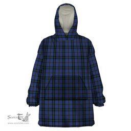 Scottish Hope (Vere - Weir) Clan Tartan Snuggie Hoodie Plaid Wearable Blanket Hoodie