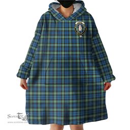 Scottish Lamont Ancient Clan Family Crest Tartan Snuggie Hoodie Plaid Wearable Blanket Hoodie