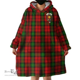 Scottish Kerr Clan Family Crest Tartan Snuggie Hoodie Plaid Wearable Blanket Hoodie