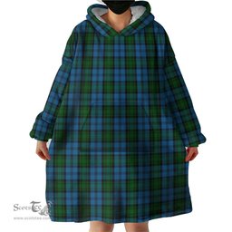 Scottish Kerr Hunting Clan Tartan Snuggie Hoodie Plaid Wearable Blanket Hoodie