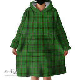 Scottish Leach Hunting Clan Tartan Snuggie Hoodie Plaid Wearable Blanket Hoodie