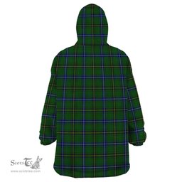Scottish Henderson Modern Clan Tartan Snuggie Hoodie Plaid Wearable Blanket Hoodie