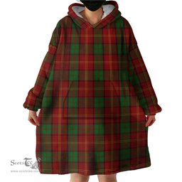 Scottish Kirk Clan Tartan Snuggie Hoodie Plaid Wearable Blanket Hoodie