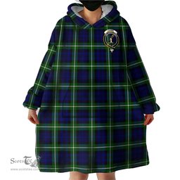 Scottish Lammie Clan Family Crest Tartan Snuggie Hoodie Plaid Wearable Blanket Hoodie