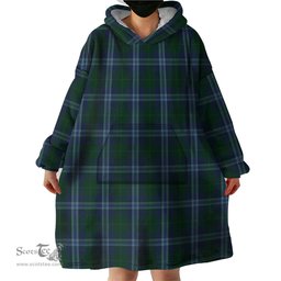 Scottish Jones of Wales Clan Tartan Snuggie Hoodie Plaid Wearable Blanket Hoodie
