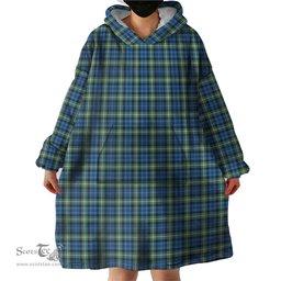 Scottish Lamont Ancient Clan Tartan Snuggie Hoodie Plaid Wearable Blanket Hoodie
