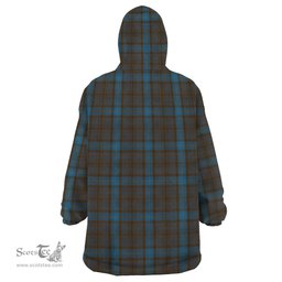 Scottish Hanna of Leith Clan Tartan Snuggie Hoodie Plaid Wearable Blanket Hoodie