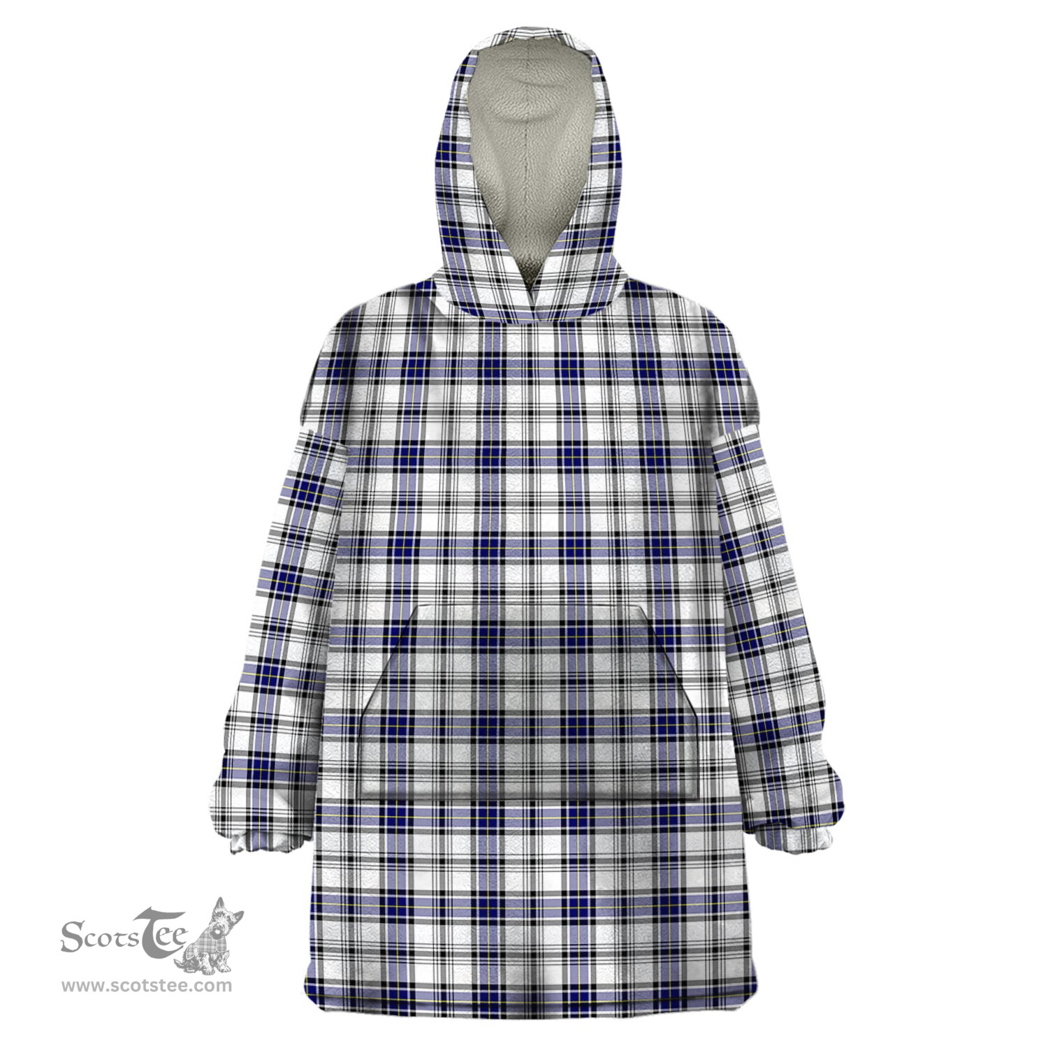 Scottish Hannay Modern Clan Tartan Snuggie Hoodie Plaid Wearable Blanket Hoodie