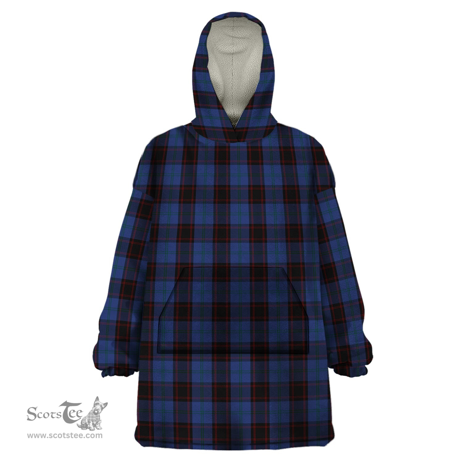 Scottish Home (Hume) Clan Tartan Snuggie Hoodie Plaid Wearable Blanket Hoodie