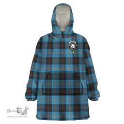 Scottish Horsburgh Clan Family Crest Tartan Snuggie Hoodie Plaid Wearable Blanket Hoodie