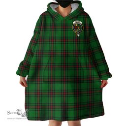 Scottish Kinloch Clan Family Crest Tartan Snuggie Hoodie Plaid Wearable Blanket Hoodie