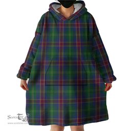 Scottish Hart of Scotland Clan Tartan Snuggie Hoodie Plaid Wearable Blanket Hoodie