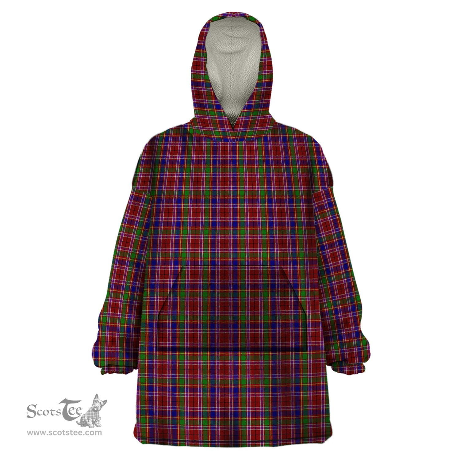Scottish Haughdale Clan Tartan Snuggie Hoodie Plaid Wearable Blanket Hoodie