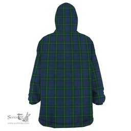 Scottish Hamilton Hunting Clan Tartan Snuggie Hoodie Plaid Wearable Blanket Hoodie